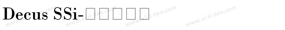 Decus SSi字体转换